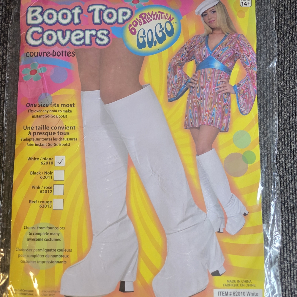 White Boot Top Covers